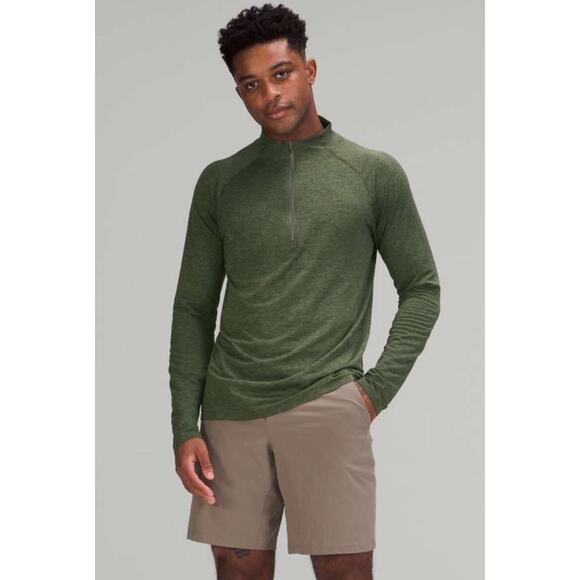 NWT Lululemon Metal Vent Tech Half Zip Shirt •Men XXL• Rainforest Green M3CX8S
